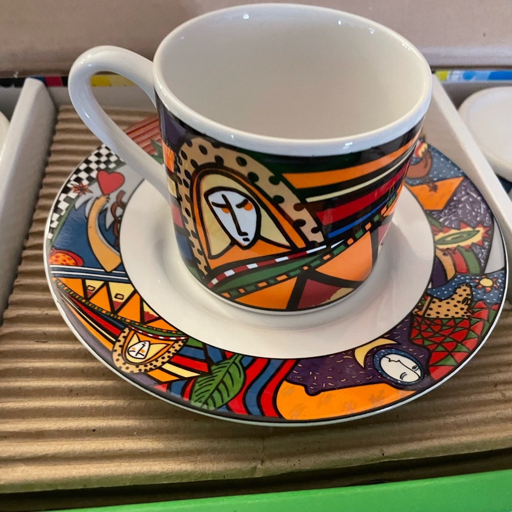 New Stoneware Metropolitan by Sakura Cappuccino Set for Four